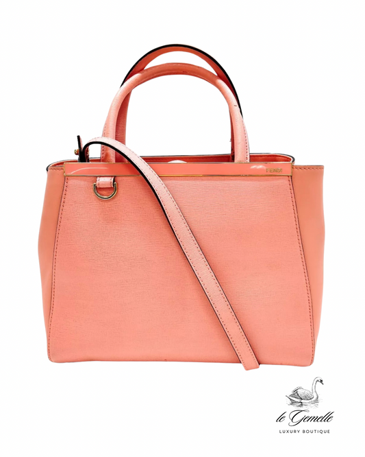 FENDI Vitello Elite Flamingo Tote